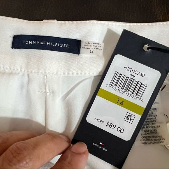 New! Tommy Hilfiger White Dress Sailor Lined Women’s Plus Size Shorts 14 - Picture 14 of 14